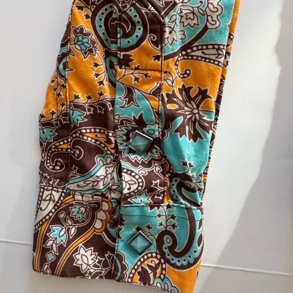 Paisley Button Down Shirt - Multicolor - Picture 5 of 9